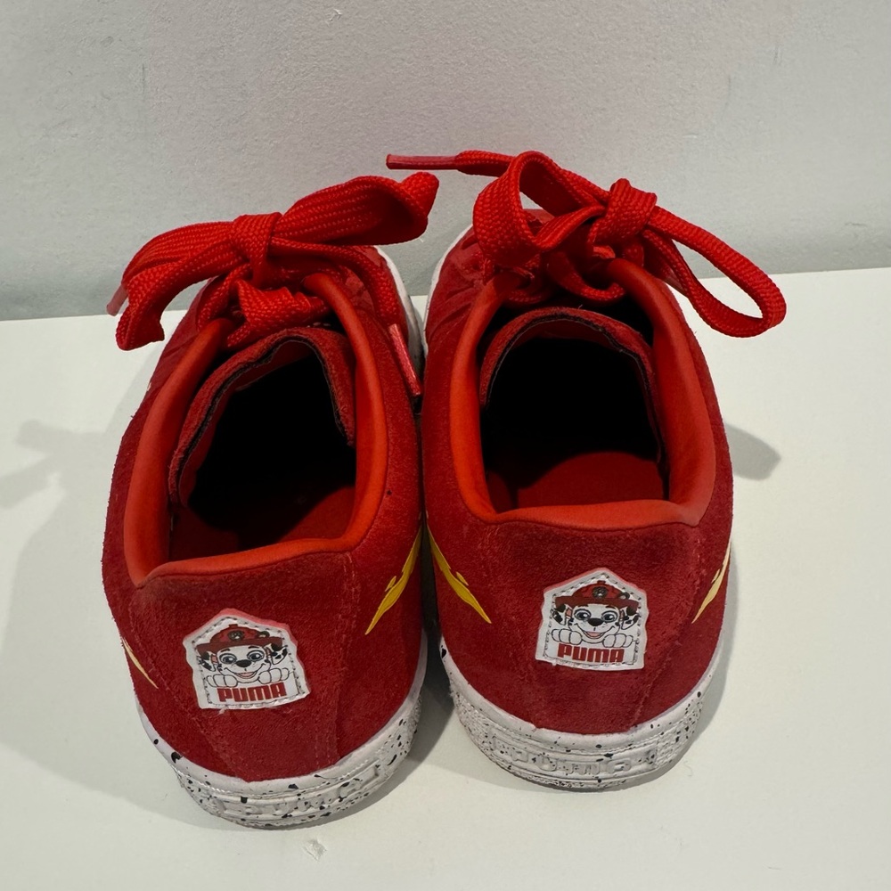 2/$20 PUMA Patrol X Suede Lace Up  Youth Boys Red Sneakers Casual Shoes - Picture 3 of 8